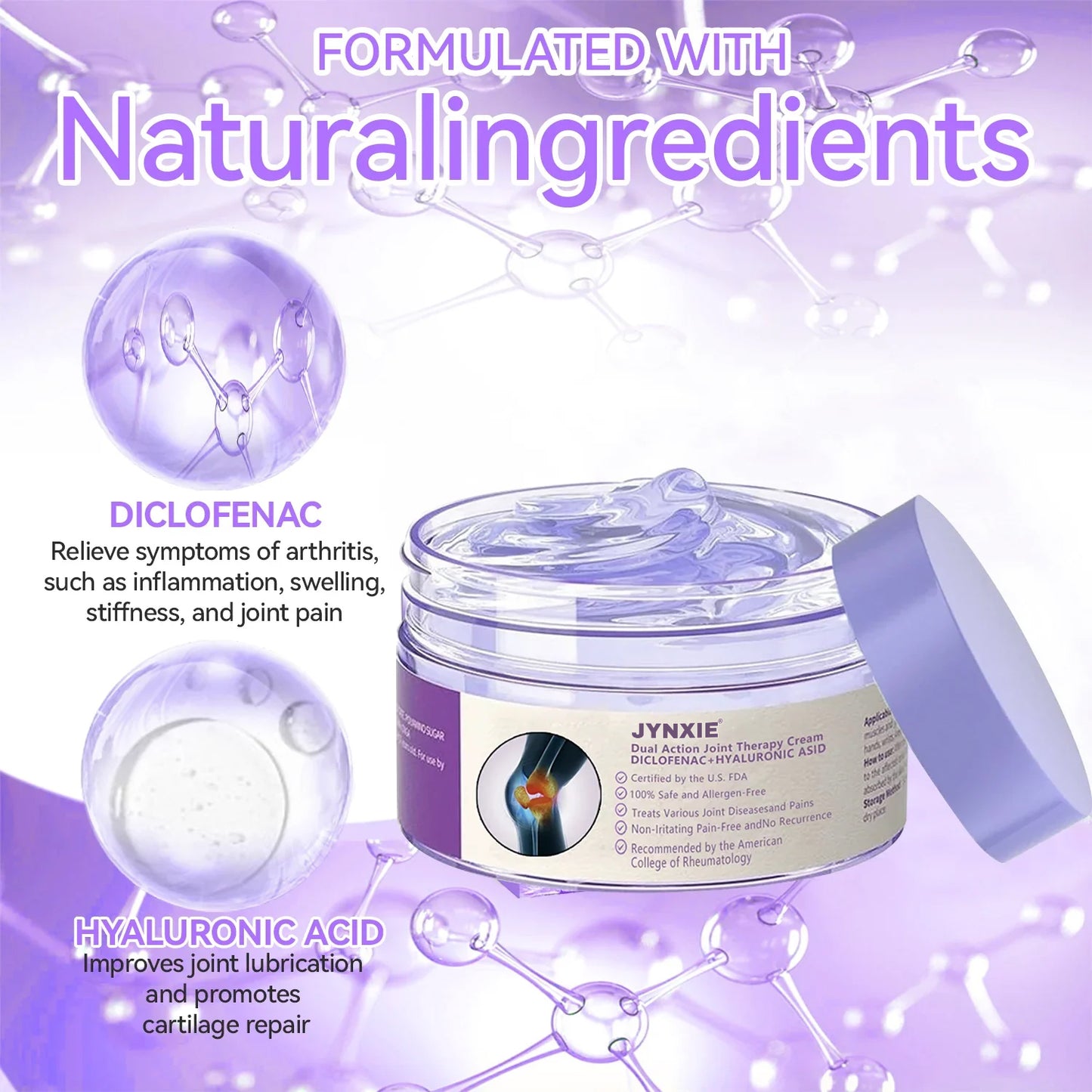 Jynxie® 7 Day Rapid Joint & Bone Therapy Cream USA Orthopedics (AAOS) Approved