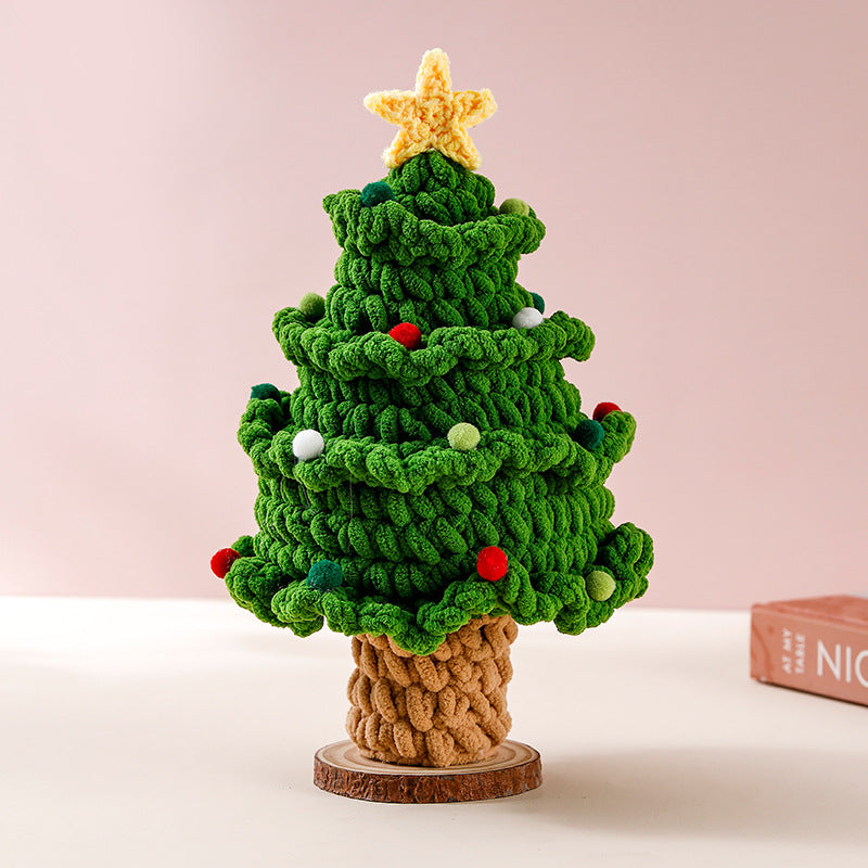 ๐ Handmade Knitted Christmas Tree โ Cozy Holiday Gift & Home Decoration