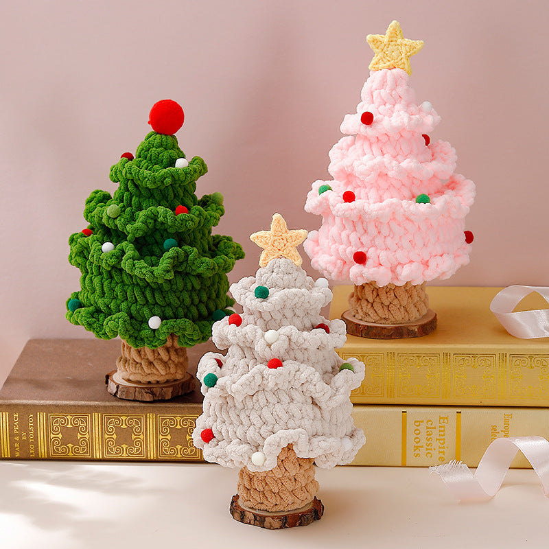 ๐ Handmade Knitted Christmas Tree โ Cozy Holiday Gift & Home Decoration
