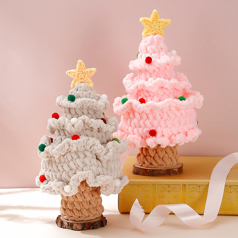 ๐ Handmade Knitted Christmas Tree โ Cozy Holiday Gift & Home Decoration