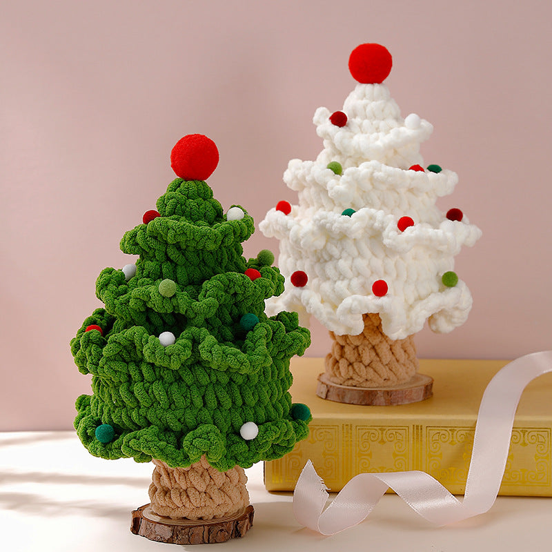๐ Handmade Knitted Christmas Tree โ Cozy Holiday Gift & Home Decoration