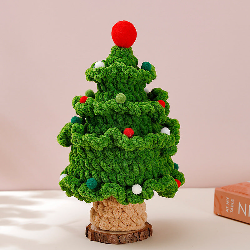 ๐ Handmade Knitted Christmas Tree โ Cozy Holiday Gift & Home Decoration
