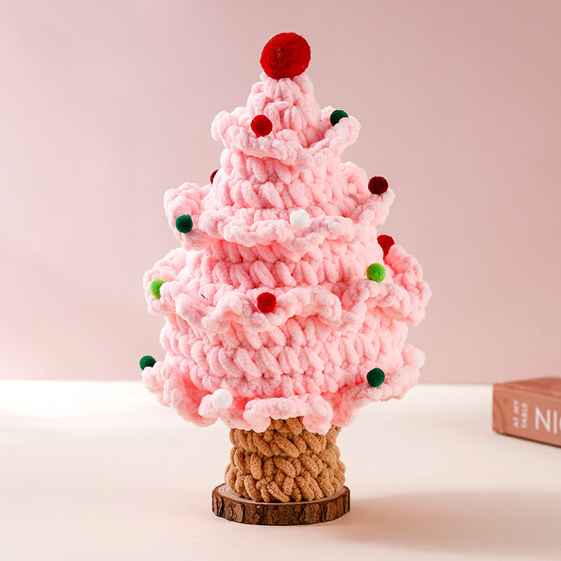 ๐ Handmade Knitted Christmas Tree โ Cozy Holiday Gift & Home Decoration