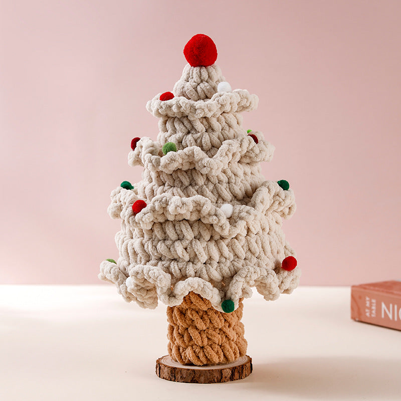 ๐ Handmade Knitted Christmas Tree โ Cozy Holiday Gift & Home Decoration