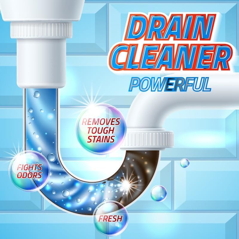 Powerful Pipeline Dredging Agent – Fast Drain Cleaner for Kitchen, Bathroom & Toilet Clogs