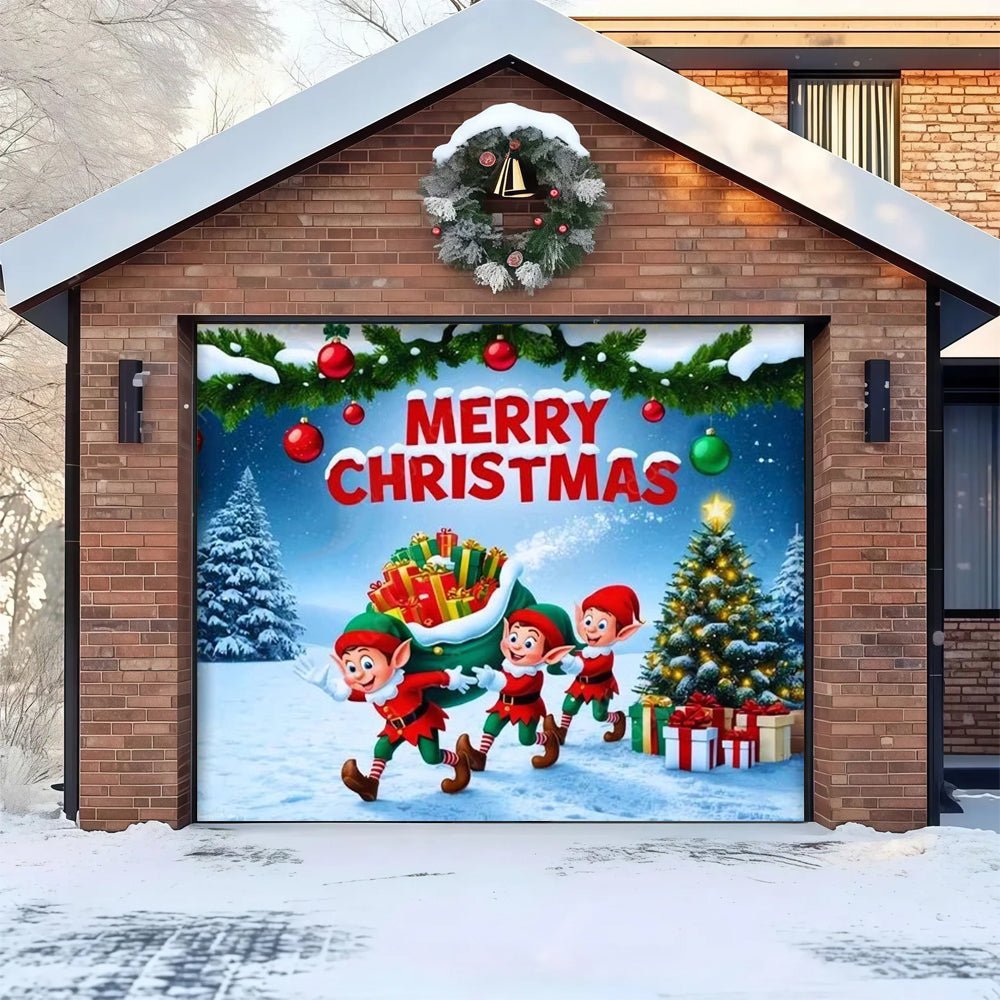 Christmas Choo-Choo | Christmas Garage Door Cover