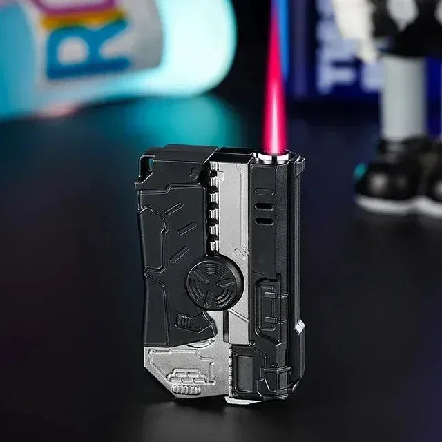 🔥Unique Gyro Folding Pistol Shaped Gas Lighter (Without Butane Gas)