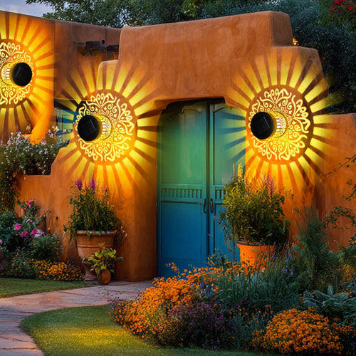 Solar Outdoor Wall Light – Waterproof Vintage Garden & Patio Lantern 🌞✨