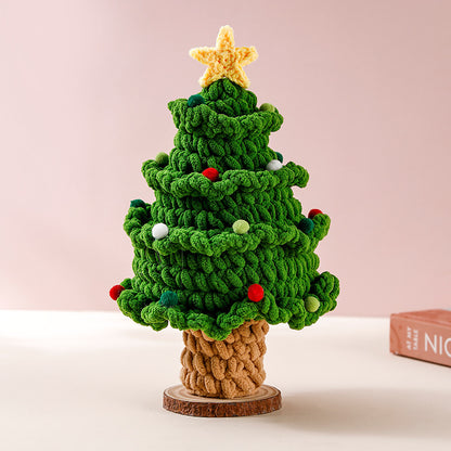 🎄 Handmade Knitted Christmas Tree – Cozy Holiday Gift & Home Decoration