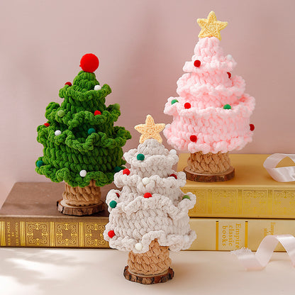 🎄 Handmade Knitted Christmas Tree – Cozy Holiday Gift & Home Decoration