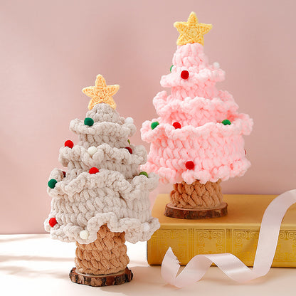 🎄 Handmade Knitted Christmas Tree – Cozy Holiday Gift & Home Decoration
