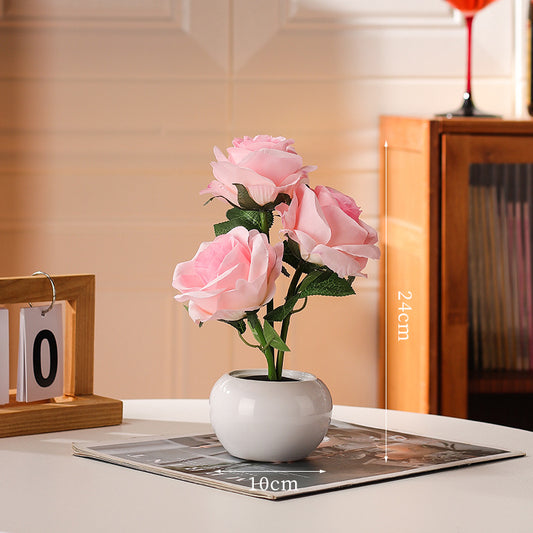 🌹 Eternal Rose Night Light – Romantic Bedside Atmosphere Lamp