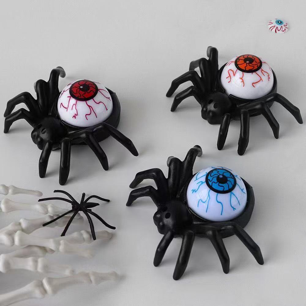 🕷️🎃 Halloween Spider Eyeball LED Candle Lights – Creepy Pumpkin Decor Props