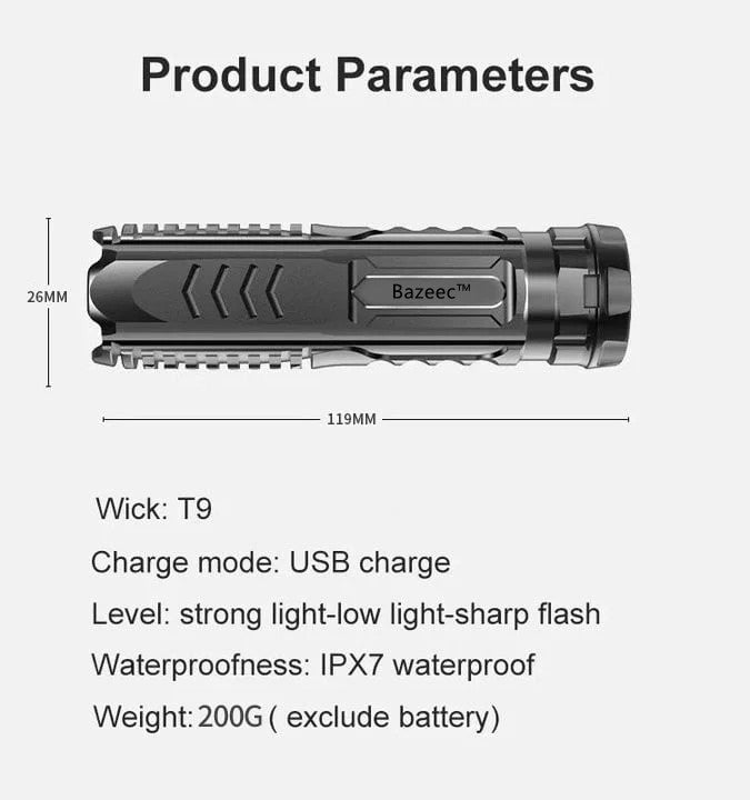 50% OFF🔥Multifunctional Rechargeable Flashlight🔥