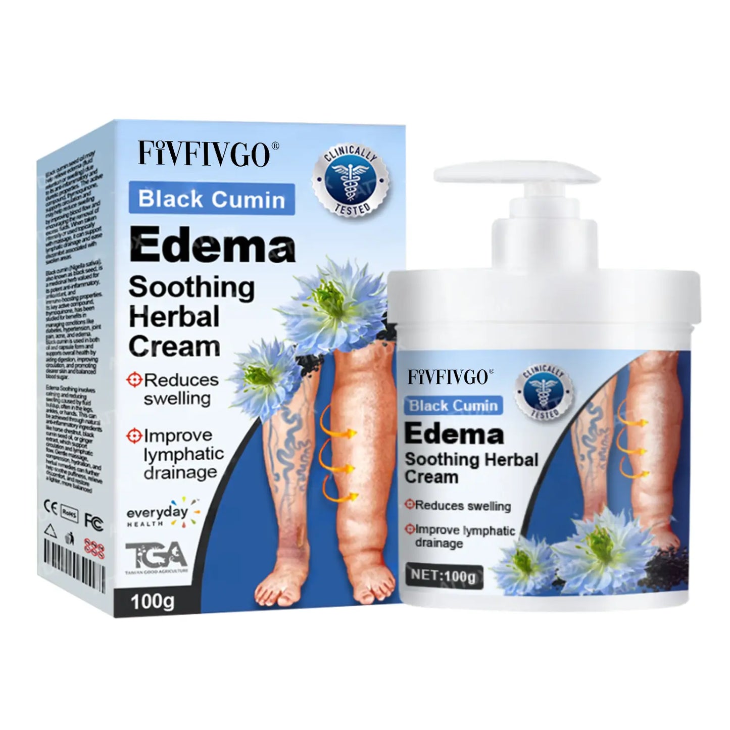 Fivfivgo® Black Cumin Edema Soothing Herbal Cream