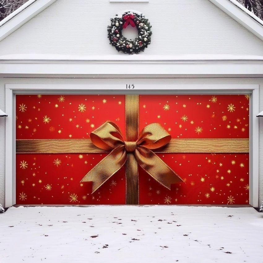 Gift Wrap | Christmas Garage Door Cover