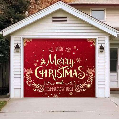 Merry Christmas  | Christmas Garage Door Cover