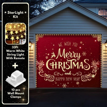 Merry Christmas  | Christmas Garage Door Cover