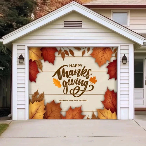 Happy Thanksgiving | Festive Garage Door Cover