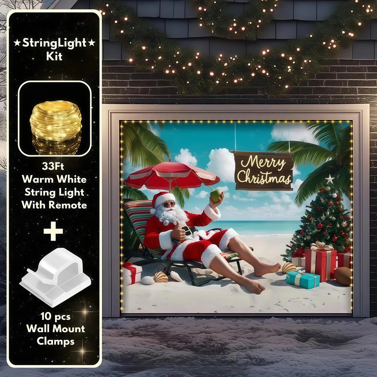 Christmas Paradise | Christmas Garage Door Cover