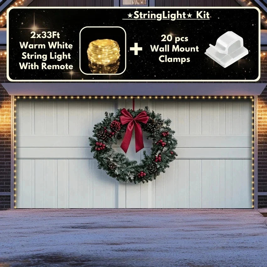 Christmas Wreath | Christmas Garage Door Cover