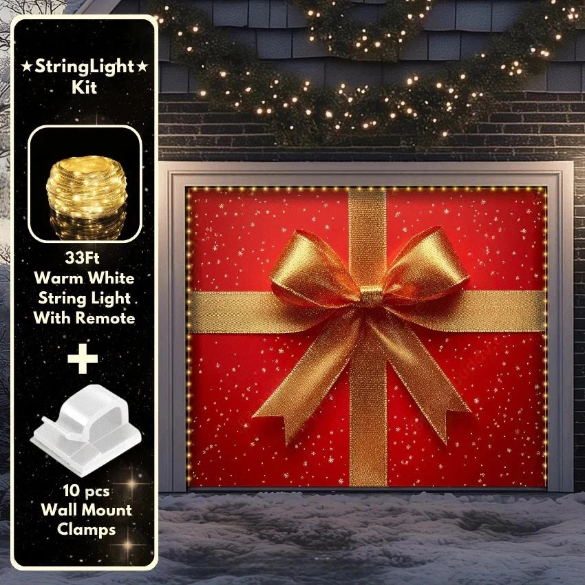 Gift Wrap | Christmas Garage Door Cover