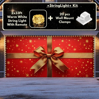 Gift Wrap | Christmas Garage Door Cover