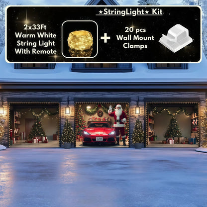 Santa's Garage  | Christmas Garage Door Cover