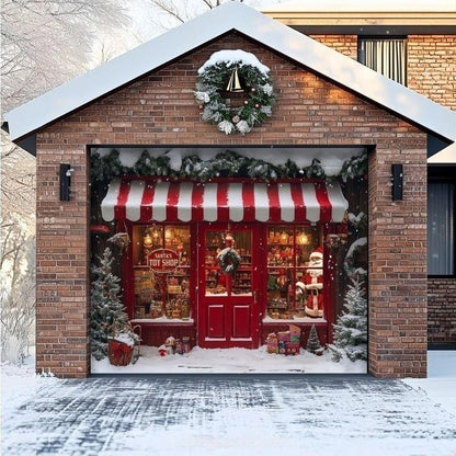 Santa's Toy Shop | Christmas Garage Door Cover