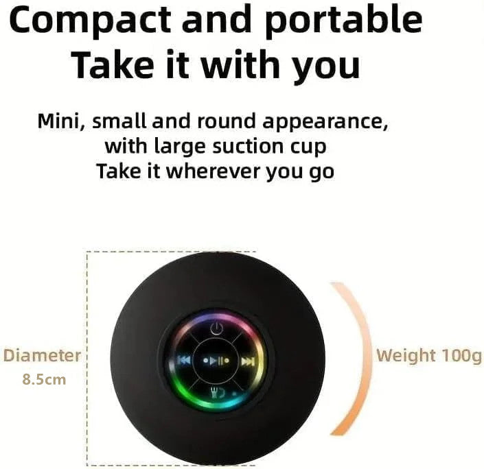 🔥LAST DAY 49% OFF🔥Mini Bluetooth Waterproof Speaker with LED light🔊