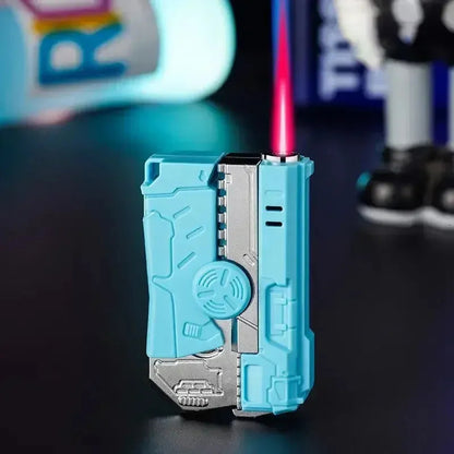 🔥Unique Gyro Folding Pistol Shaped Gas Lighter (Without Butane Gas)