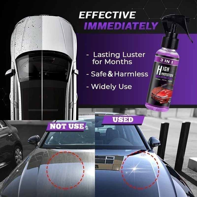 70% OFF--3 in 1 High Protection Quick Car Coating Spray